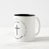 Inspirational Christian Verse ツートーンマグカップ (正面右)