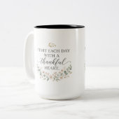 Inspirational Coffee Mug Gift for Birthday,Wedding ツートーンマグカップ (正面左)