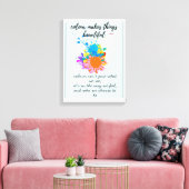 Inspirational colorful decor print  キャンバスプリント (インサイチュ (リビング))
