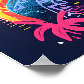 Inspirational Colorful Modern Wall Art  ポスター (角)
