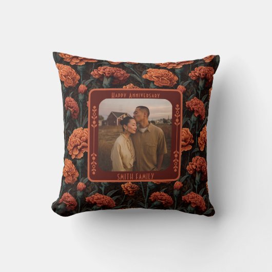 Inspirational Couple 20Th Anniversary Throw Pillow クッション (正面)