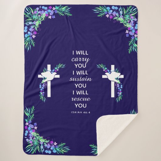 Inspirational Cross Sherpa Blanket シェルパブランケット (正面)