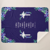 Inspirational Cross Sherpa Blanket シェルパブランケット (正面(横))