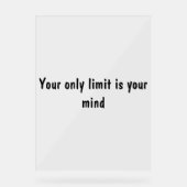 Inspirational Desk Decor Block アクリルサイン (正面)