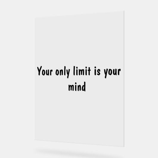 Inspirational Desk Decor Block アクリルサイン (傾斜)