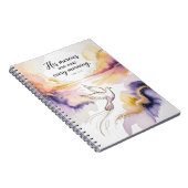 Inspirational Dove Journal - Uplifting Watercolor  ノートブック (右側)
