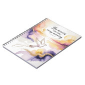 Inspirational Dove Journal - Uplifting Watercolor  ノートブック (左側)