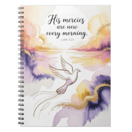 Inspirational Dove Journal - Uplifting Watercolor  ノートブック