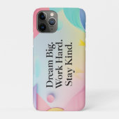 Inspirational Dream Big. Work Hard. Stay Kind Qu Case-Mate iPhoneケース (裏)