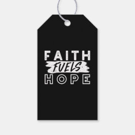 Inspirational Faith Quote – Faith Fuels Hope ギフトタグ