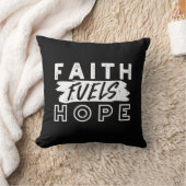 Inspirational Faith Quote – Faith Fuels Hope クッション (ブランケット)