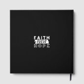 Inspirational Faith Quote – Faith Fuels Hope ゲストブック (裏面)