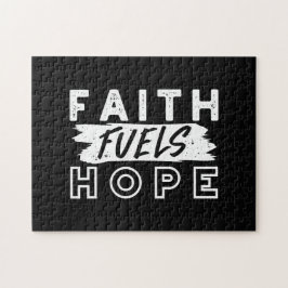 Inspirational Faith Quote – Faith Fuels Hope ジグソーパズル