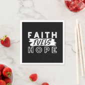 Inspirational Faith Quote – Faith Fuels Hope スタンダードカクテルナプキン (インサイチュ)