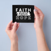 Inspirational Faith Quote – Faith Fuels Hope チラシ (手)