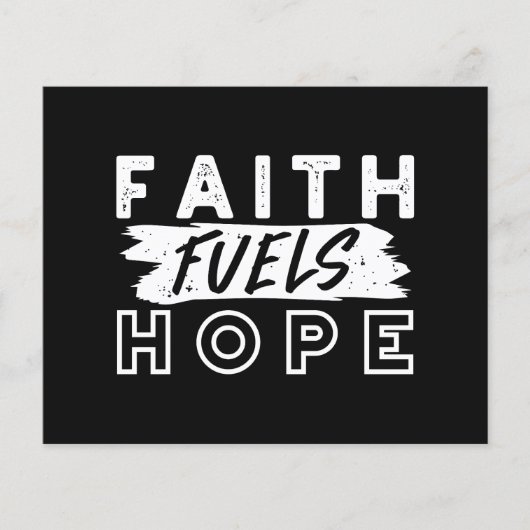 Inspirational Faith Quote – Faith Fuels Hope チラシ (正面)