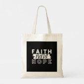 Inspirational Faith Quote – Faith Fuels Hope トートバッグ (裏面)