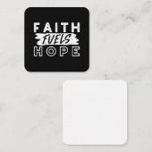 Inspirational Faith Quote – Faith Fuels Hope ノートカード (正面/裏面)