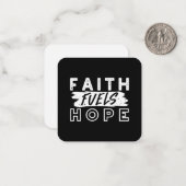 Inspirational Faith Quote – Faith Fuels Hope ノートカード (正面/裏面インサイチュ)