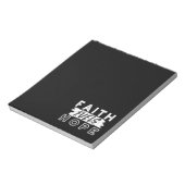 Inspirational Faith Quote – Faith Fuels Hope ノートパッド (回転)