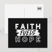 Inspirational Faith Quote – Faith Fuels Hope ポストカード (正面/裏面)