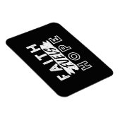 Inspirational Faith Quote – Faith Fuels Hope マグネット (右側)