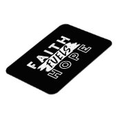 Inspirational Faith Quote – Faith Fuels Hope マグネット (左側)