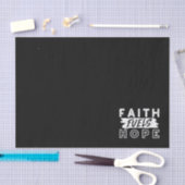Inspirational Faith Quote – Faith Fuels Hope 薄葉紙 (クラフト)