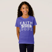 Inspirational Faith Quote – Faith Fuels Hope Tシャツ (正面フル)