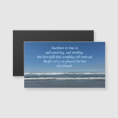 Inspirational Faith Quote Ocean Photography Magnet (正面/裏面)
