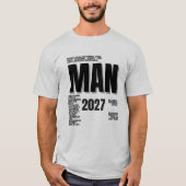 Inspirational Fashion Statement Typography Art Tシャツ (正面)