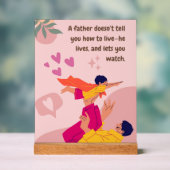 Inspirational Fathers Day Quote アクリルサイン (ニュートラル)