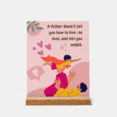 Inspirational Fathers Day Quote アクリルサイン (正面)