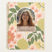 Inspirational Floral Photo Weekly Monthly Planner プランナー手帳 (正面)