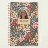 Inspirational Floral Photo Weekly Monthly Planner プランナー手帳 (正面)
