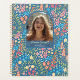Inspirational Floral Photo Weekly Monthly Planner プランナー手帳