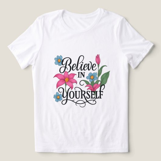 Inspirational Floral Women’s Tri-Blend T-Shirt トライブレンドＴシャツ (デザイン正面)