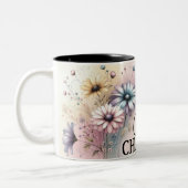 Inspirational Flower Wrap ツートーンマグカップ (左)