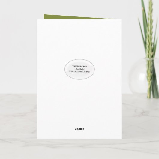 Inspirational Forest With Sunbeams カード (裏面)