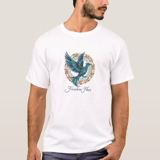 Inspirational Freedom Bird Celtic/Moorish Knotwork Tシャツ