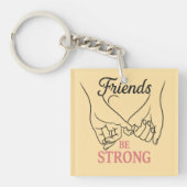 Inspirational Friendship Square Keychain キーホルダー (正面)