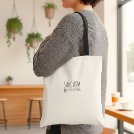 Inspirational funny quote humor typography トートバッグ