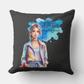 Inspirational Girl Graphic  クッション (正面)