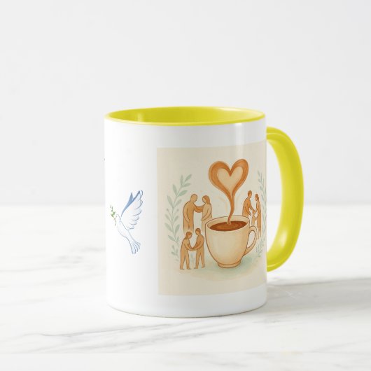 Inspirational God Quote Mug – Strength, Wisdom マグカップ (正面右)