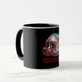 Inspirational Good Players Pop Art Football Helmet マグカップ (正面左)