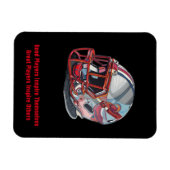 Inspirational Good Players Pop Art Football Helmet マグネット (横)