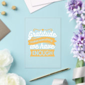 Inspirational Gratitude Typography Quotes アクリル招待状 (インサイチュ (ウェディング))