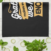 Inspirational Gratitude Typography Quotes キッチンタオル (折り畳み)