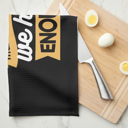 Inspirational Gratitude Typography Quotes キッチンタオル (四つ折り)