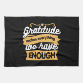 Inspirational Gratitude Typography Quotes キッチンタオル (横)